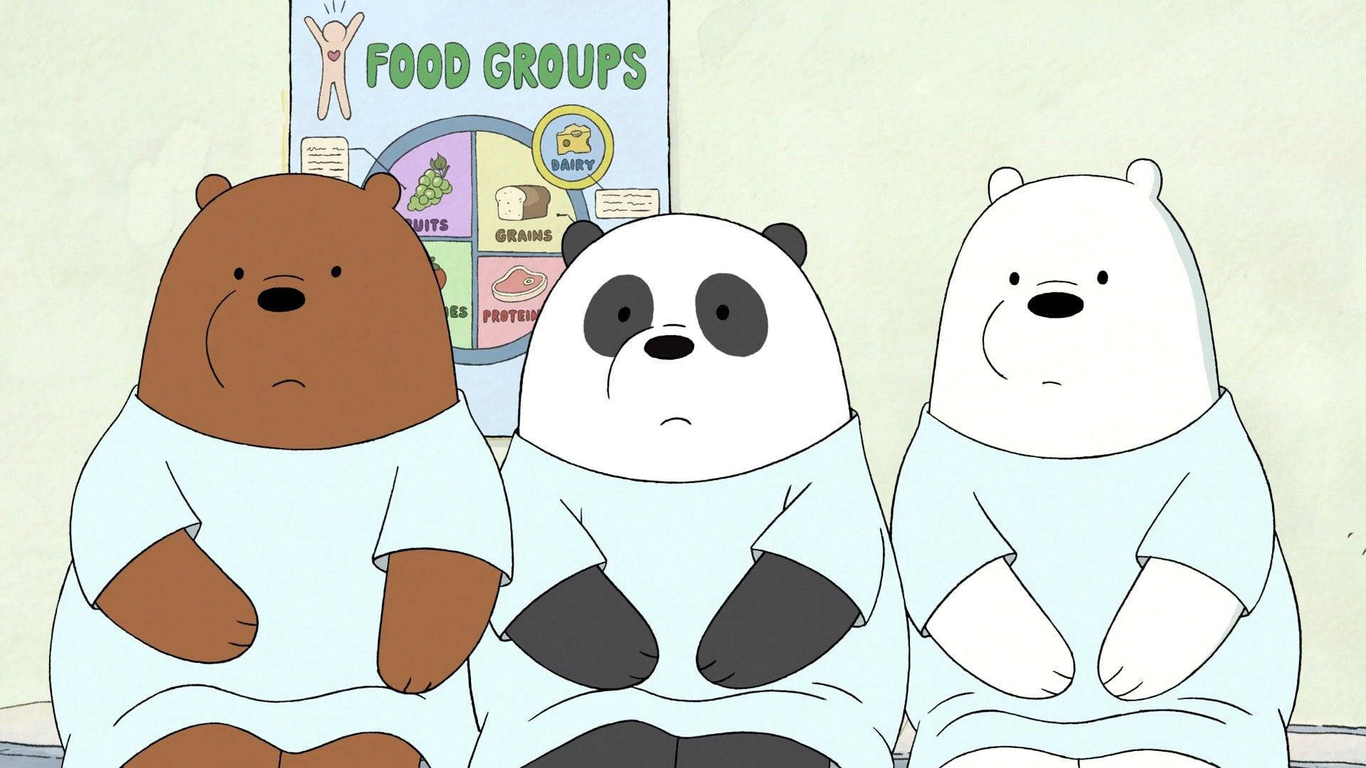 We Bare Bears Aesthetic Clinic Gown Background