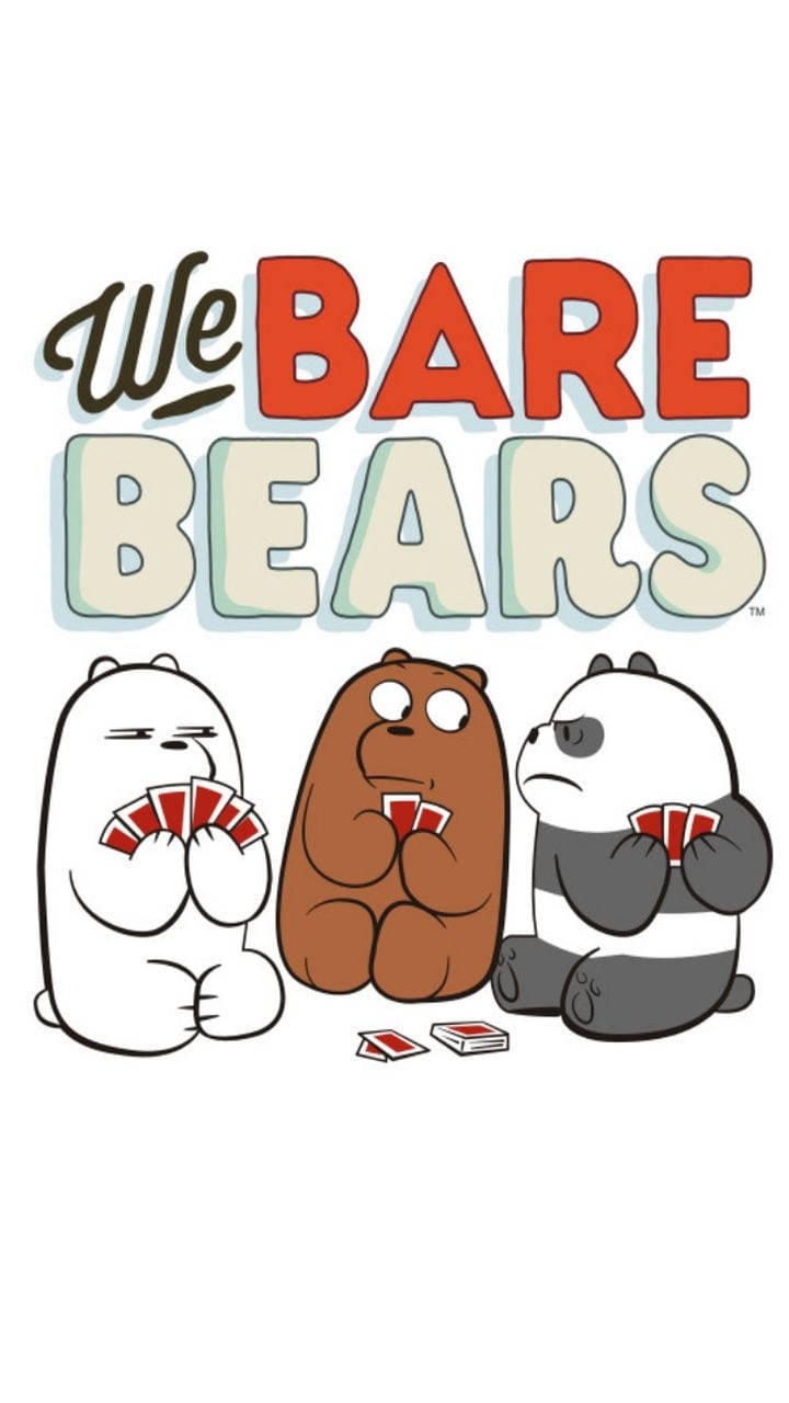 We Bare Bears Aesthetic Playing Cards Background