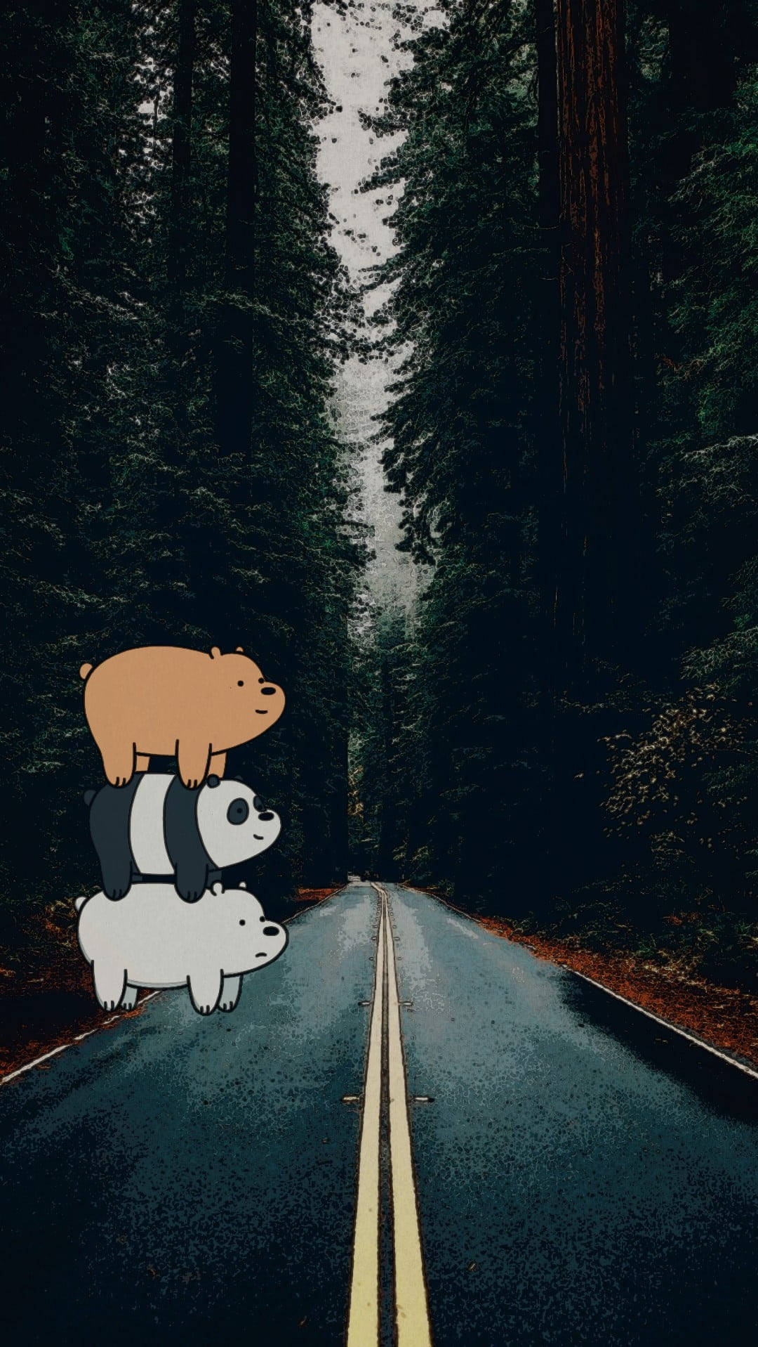 We Bare Bears Aesthetic Road Picture