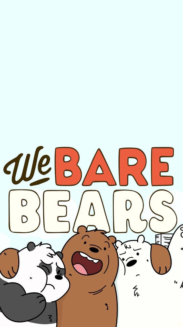 We Bare Bears Cartoon Phone Wallpaper
