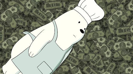We Bare Bears Chef Ice Background