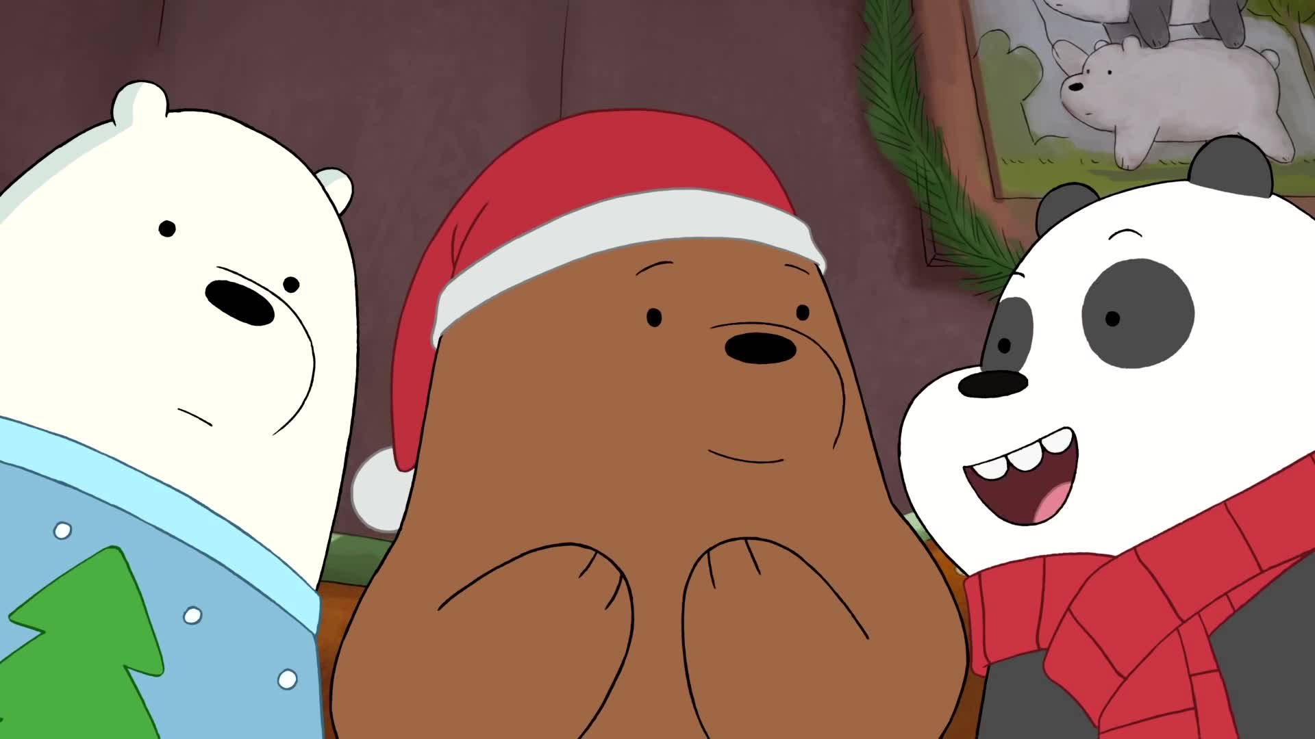 We Bare Bears Christmas Background