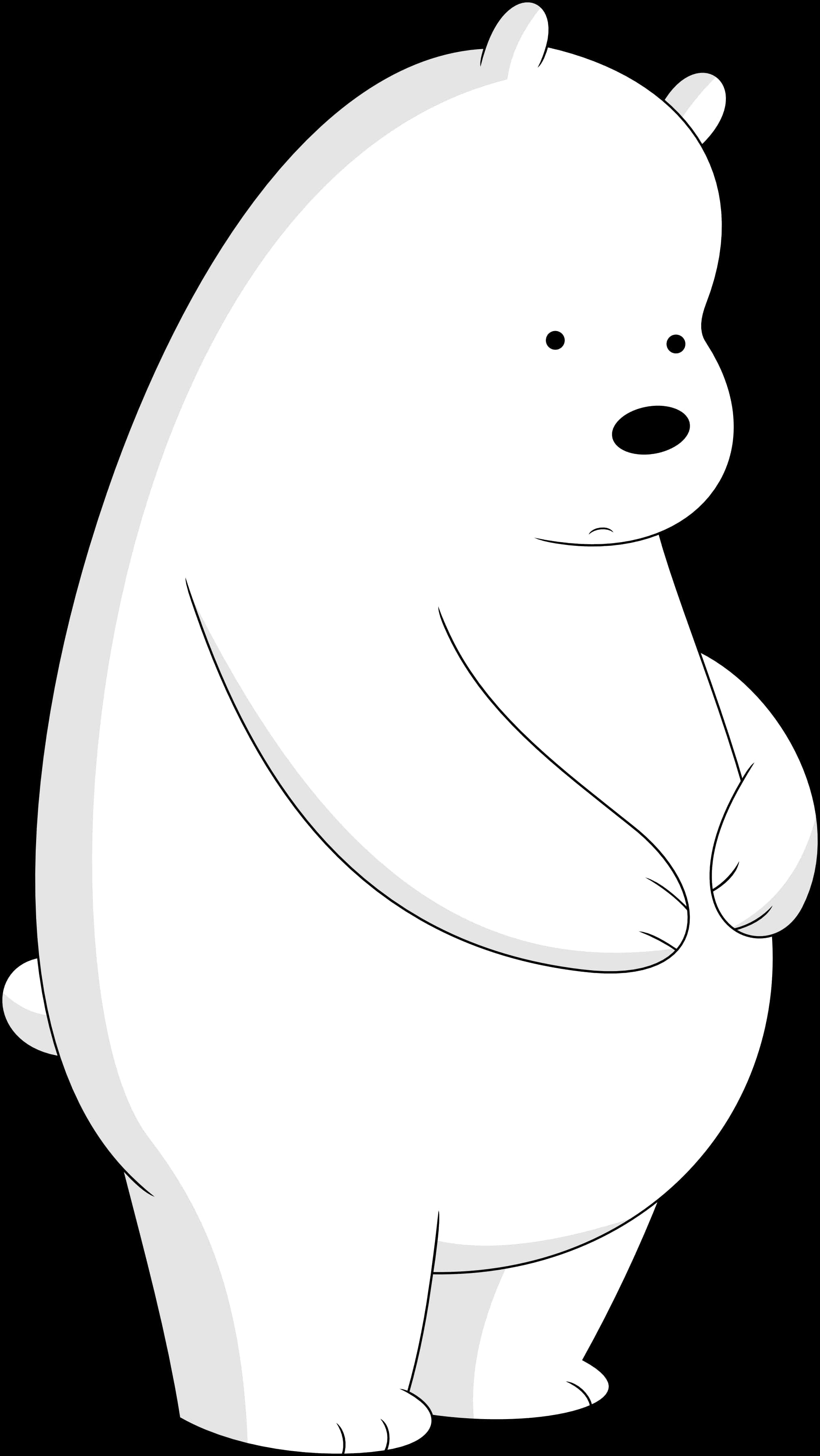 We Bare Bears Polar Bear Standing PNG