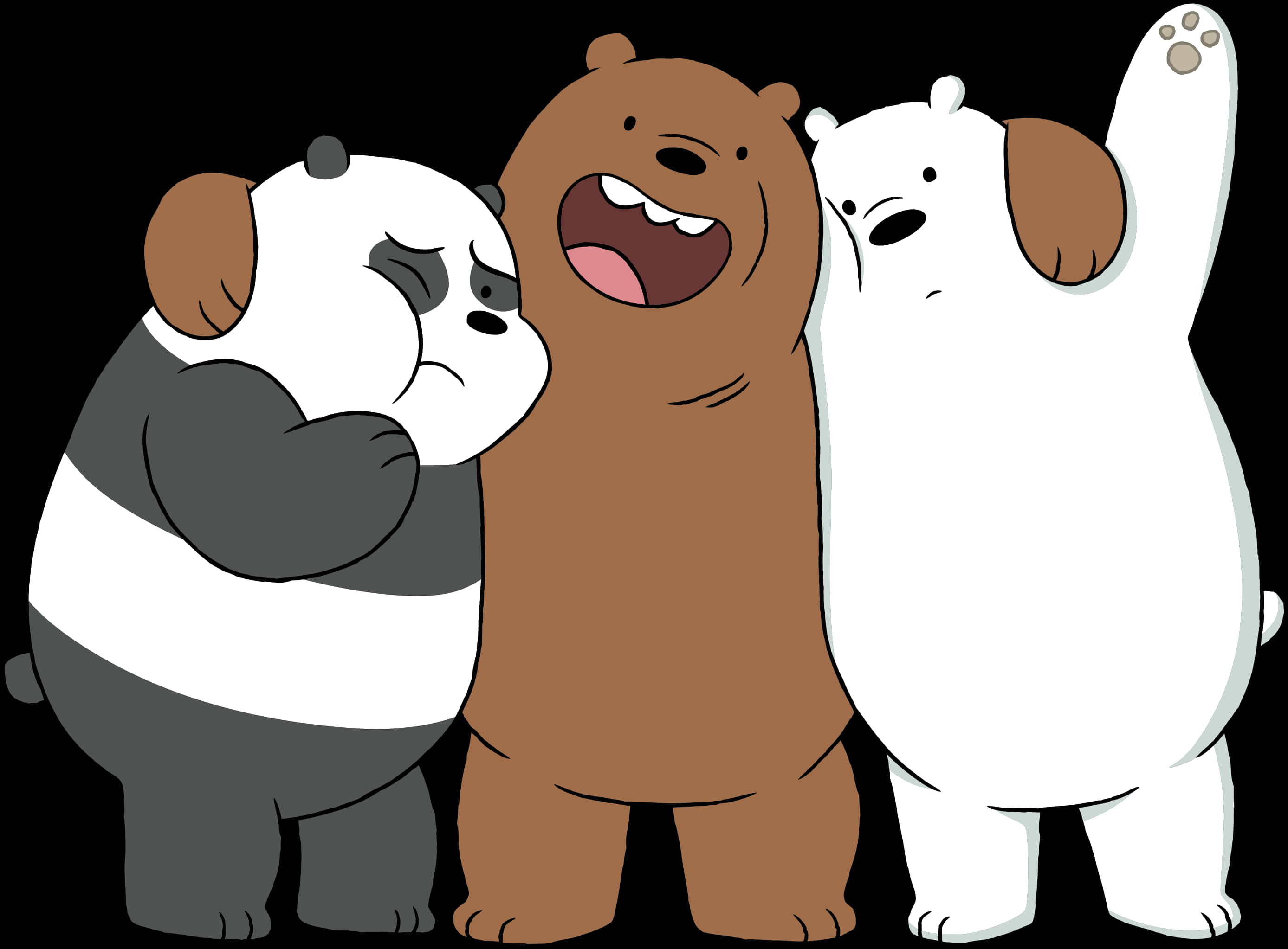 We Bare Bears Trio PNG