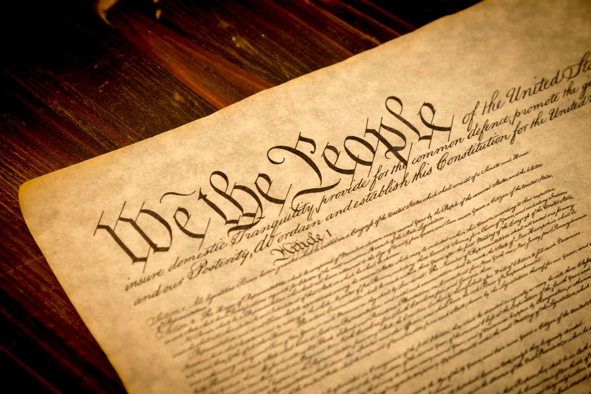 The Constitution Of The United States Wallpaper