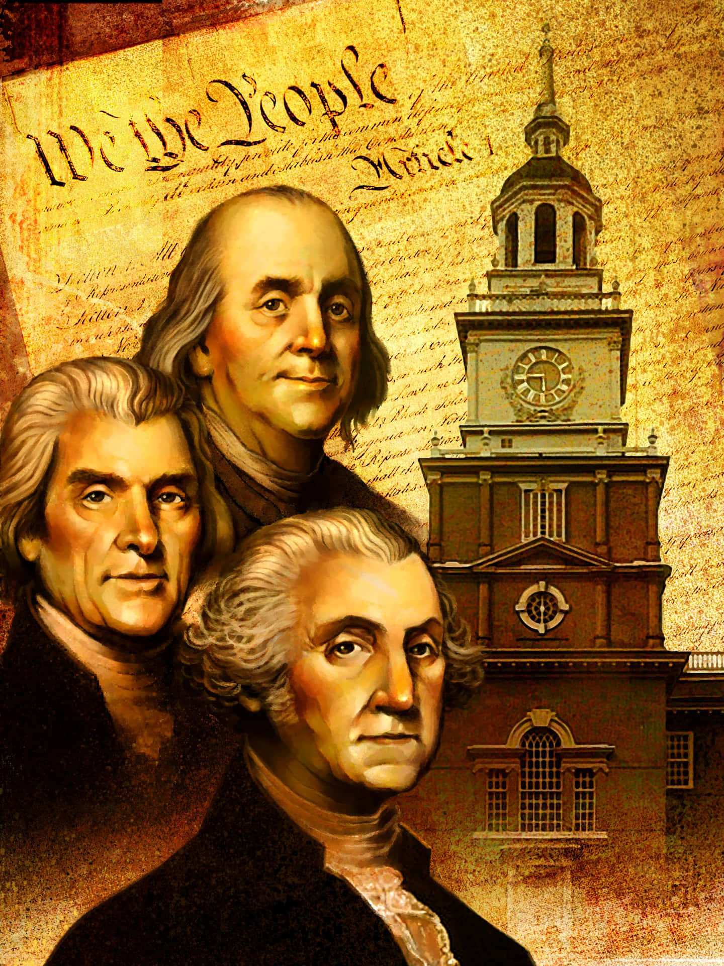 We The People Founding Fathers Wallpaper