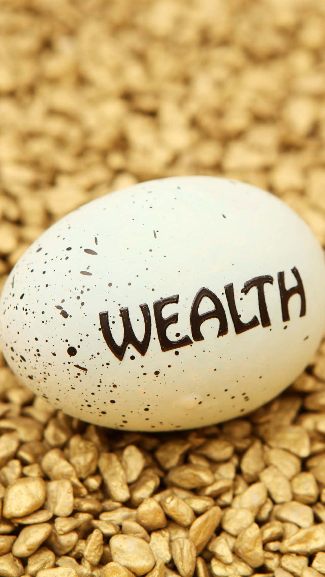 Wealth Concept Eggon Golden Nuggets Wallpaper