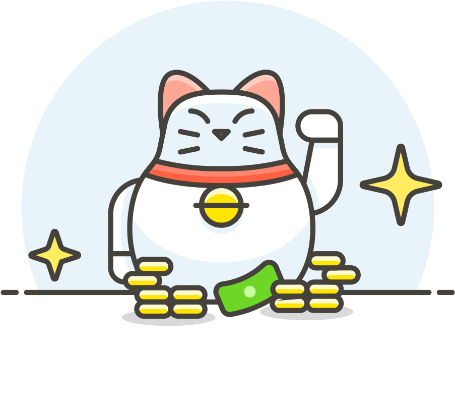 Wealthy Cat Cartoon Icon PNG