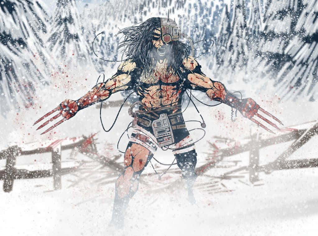 The ferocious Weapon X in action Wallpaper