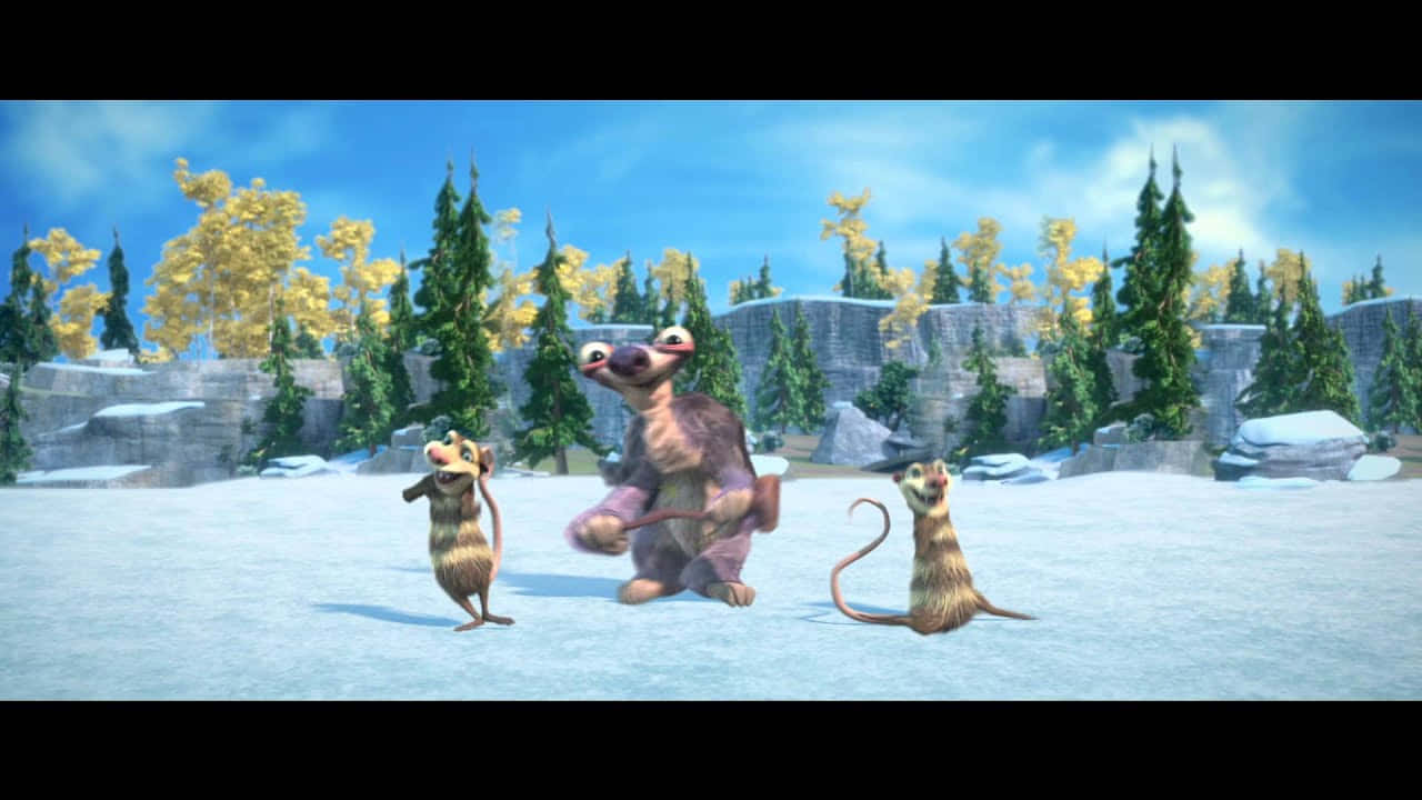 Weasels From Ice Age Continental Drift Wallpaper