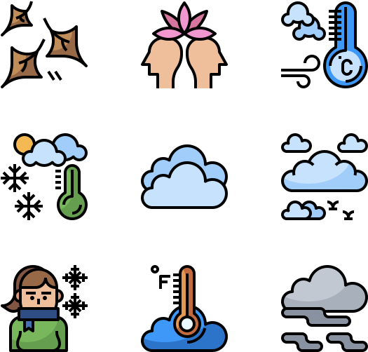 Weather Icons Collection PNG