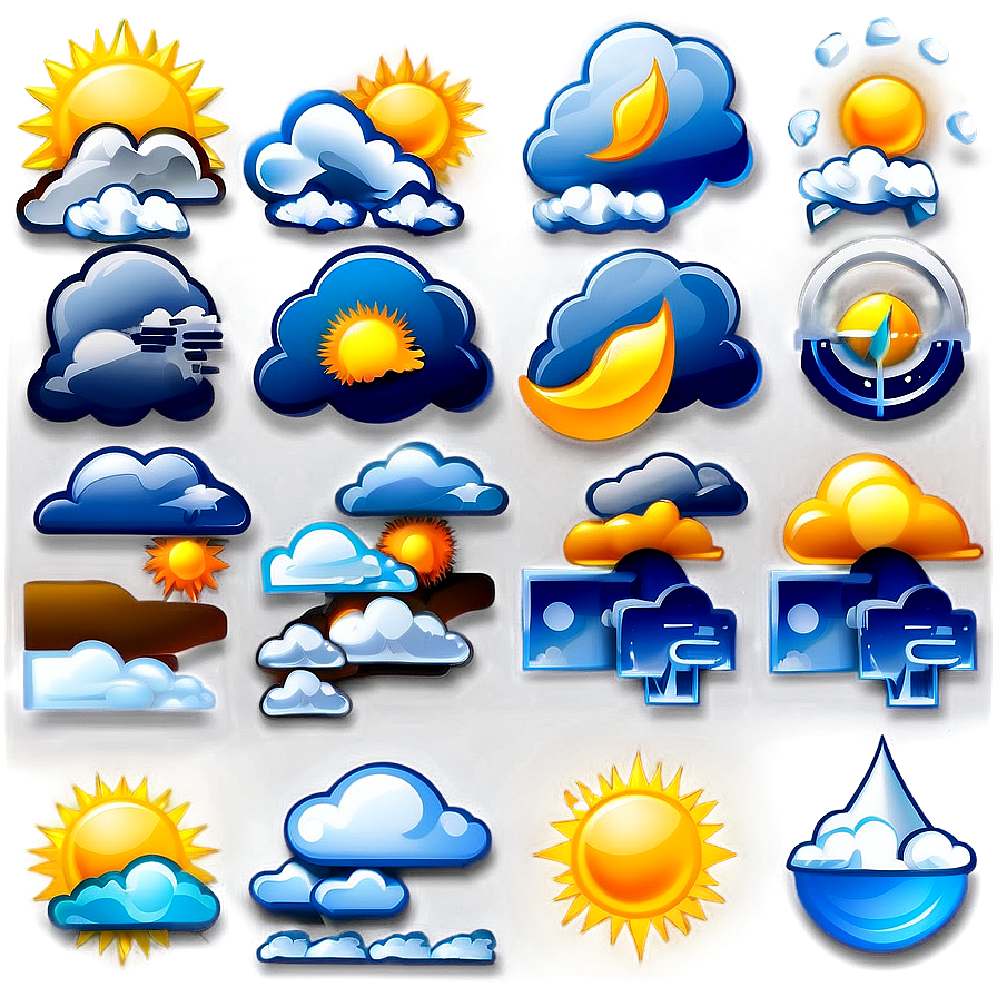 Weather Icons Collection Png 05242024 PNG
