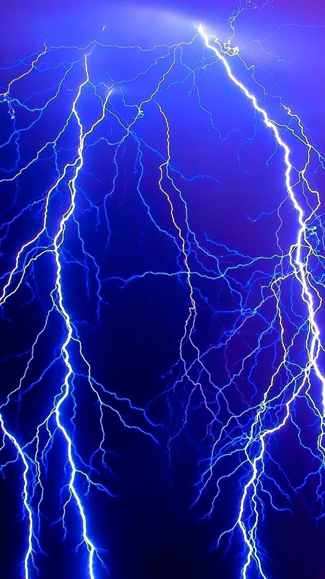 Weather With Lightning Bolts Wallpaper