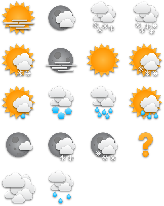 Weather_ Icons_ Collection_ Vector PNG