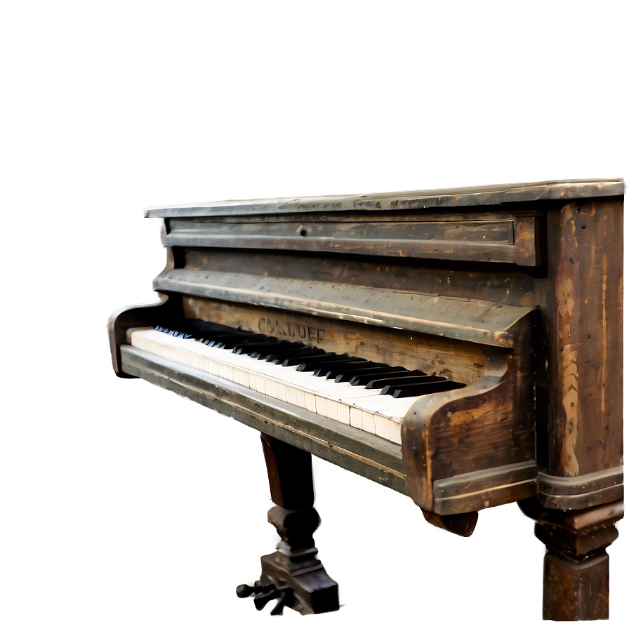 Weathered Antique Upright Piano Png Jcc83 PNG