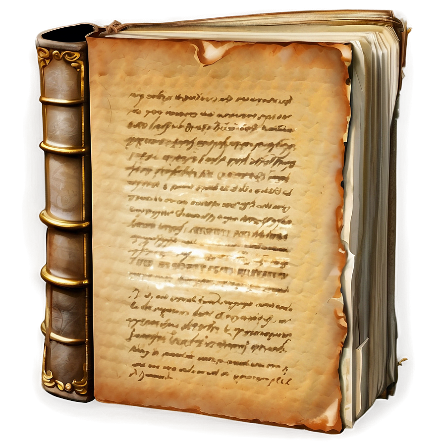 Weathered Book Page Png Eol PNG