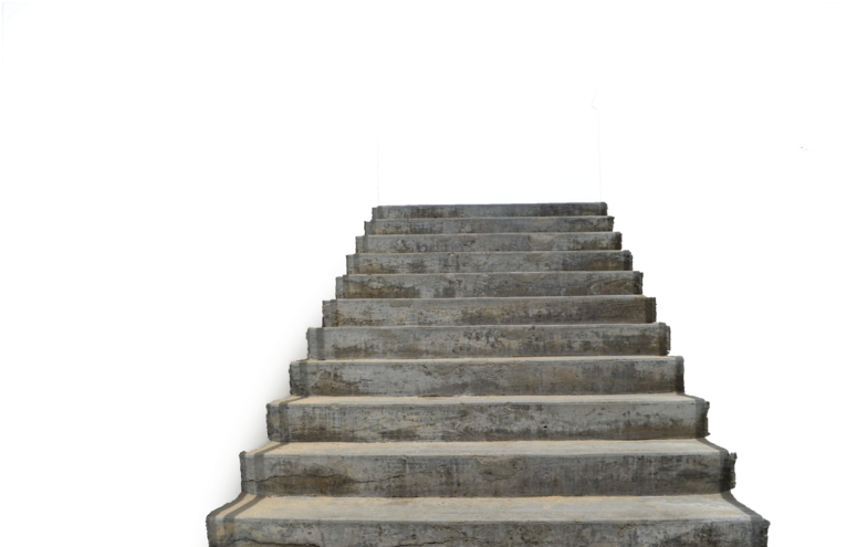 Weathered Concrete Staircase PNG