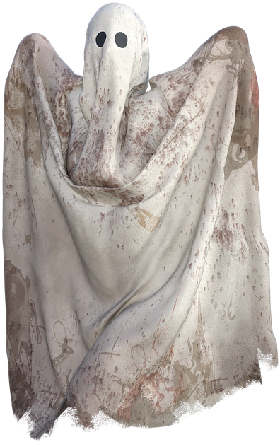 Weathered Ghostly Figure PNG