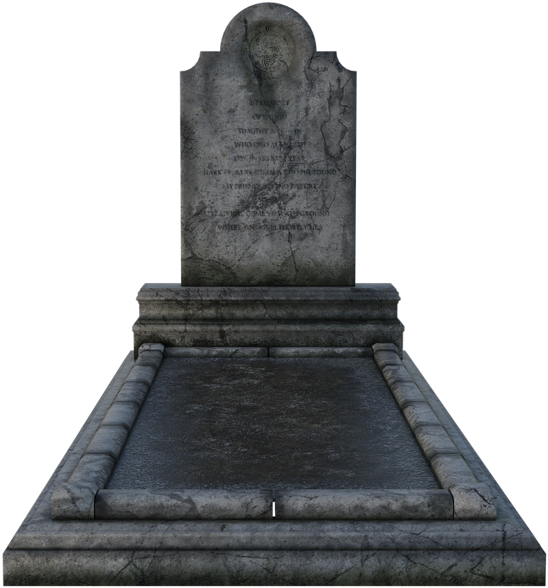Weathered Gravestone Texture PNG