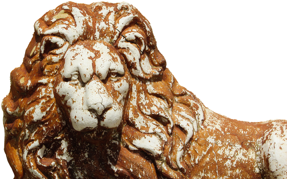 Weathered Lion Statue Cyprus PNG