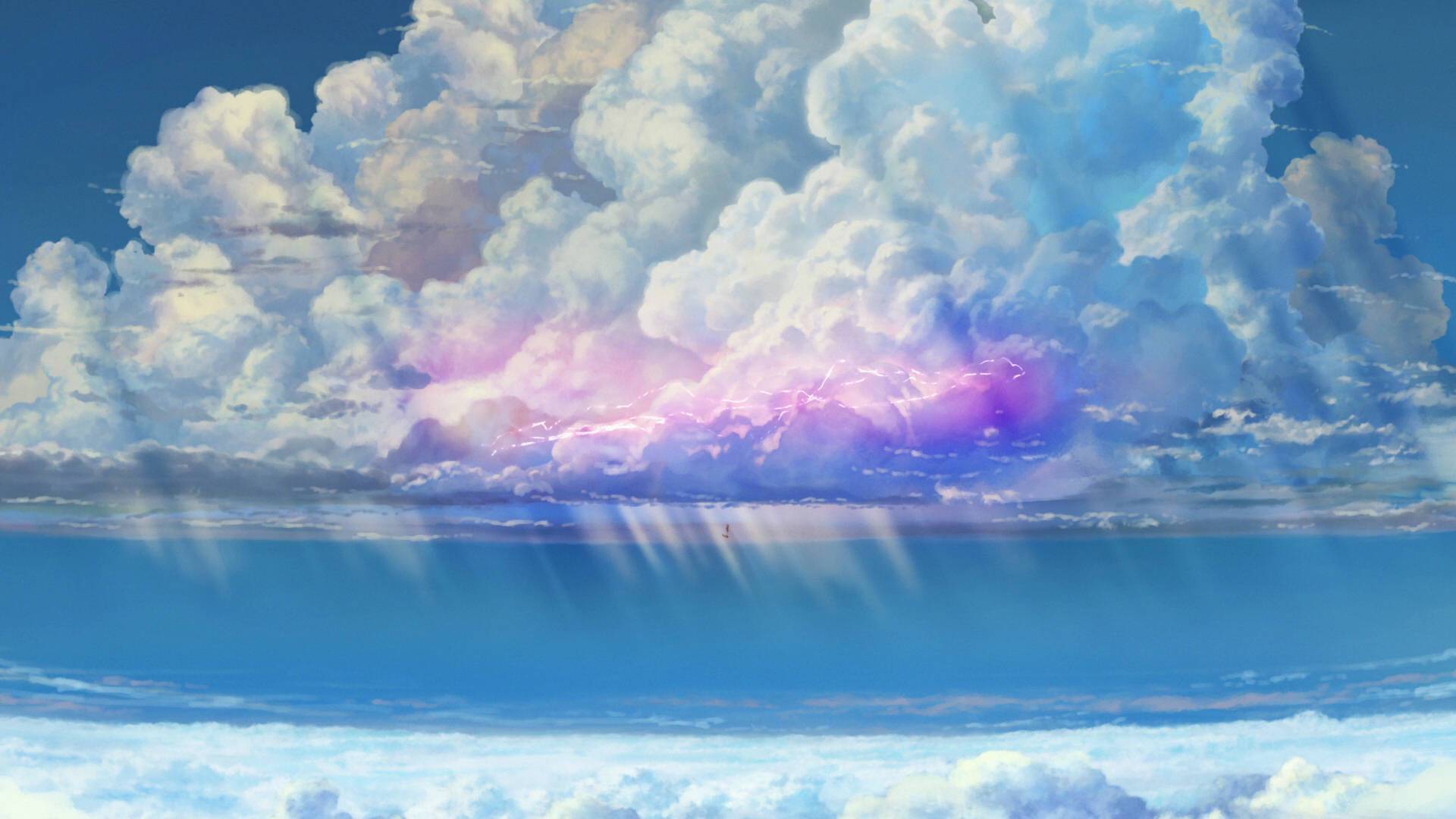 Download Weathering With You Colorful Clouds Wallpaper 