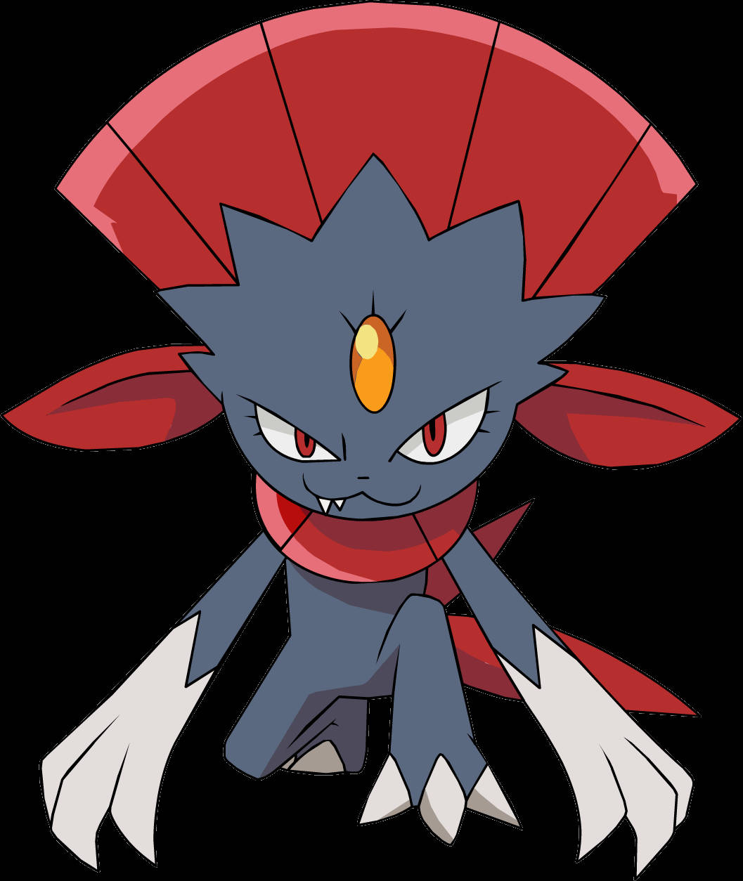 Weavile With Cat Mouth Wallpaper