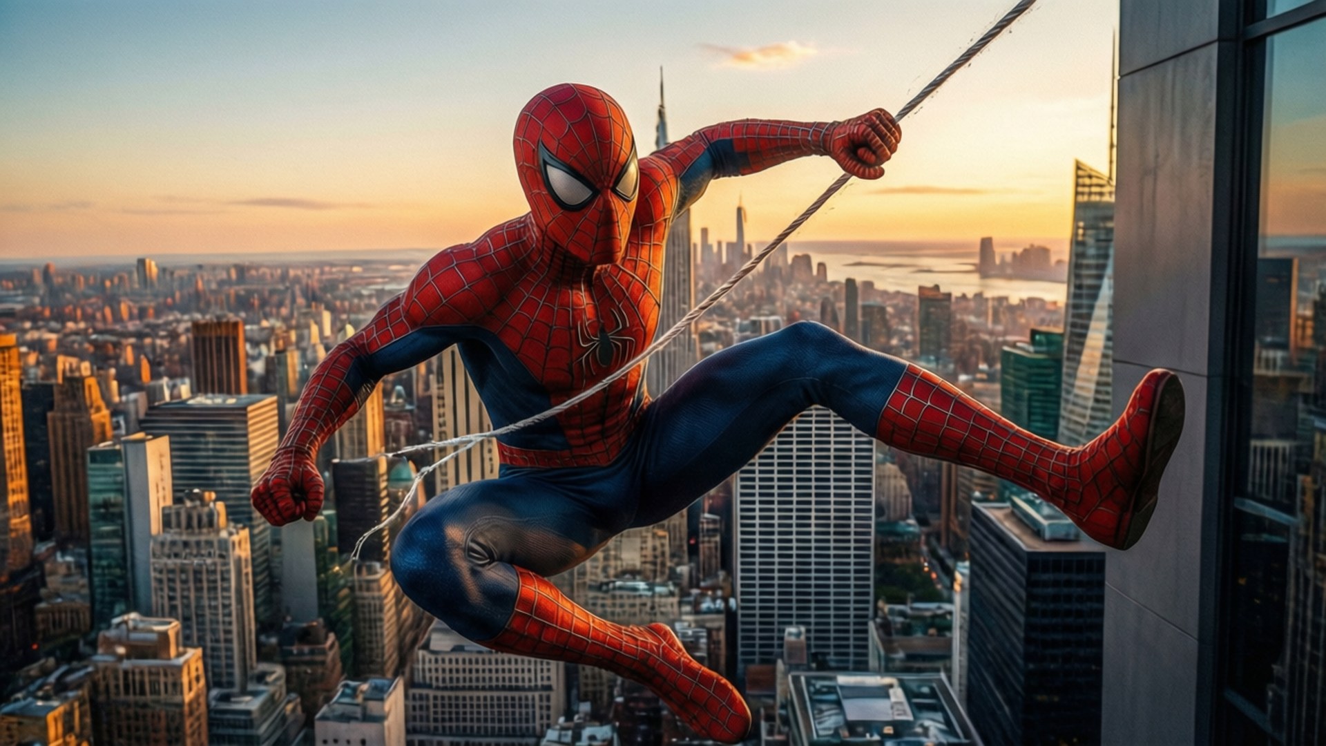 Web Swing Sunset Bakgrunner
