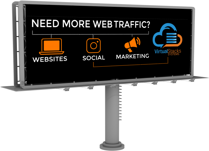 Web Traffic Billboard Advertisement PNG