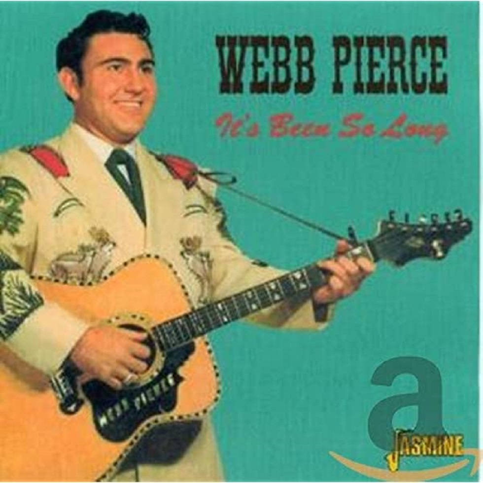 Country Music Legend Webb Pierce with his album It's Been So Long Wallpaper