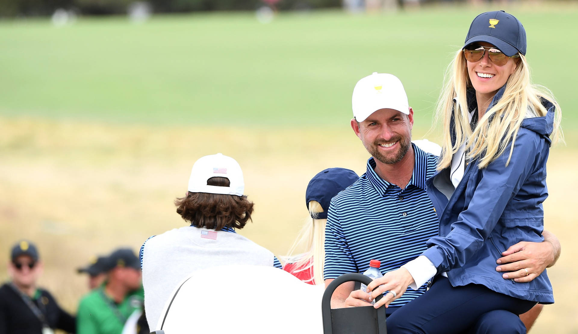 Webb Simpson Carrying His Wife Wallpaper