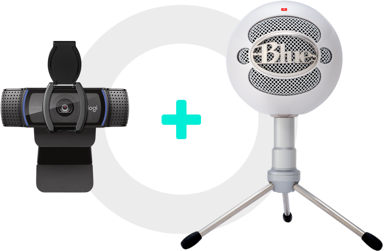 Webcamand Studio Microphone Setup PNG