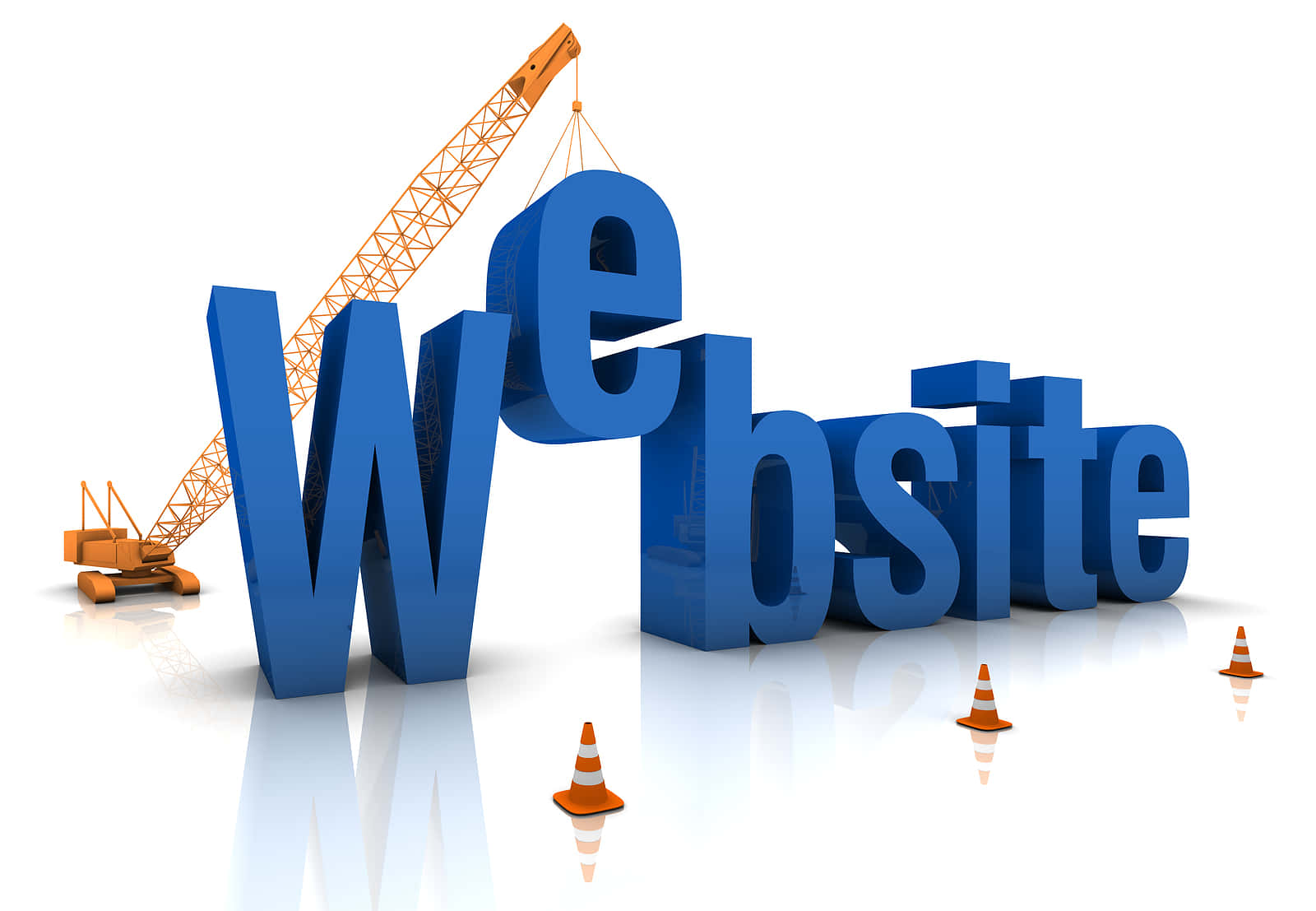 Visual representation of a modern, dynamic website design on a computer screen