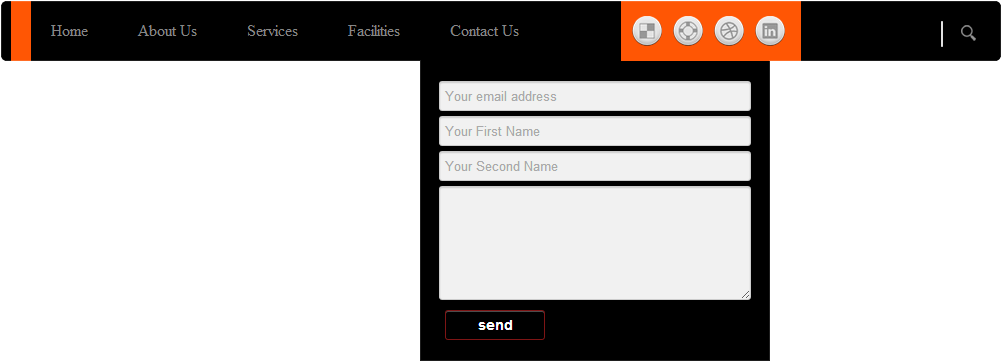 Website Contact Form Design PNG