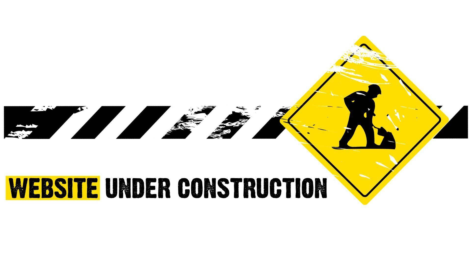 Website Under Construction Maintenance Warning Sign Wallpaper