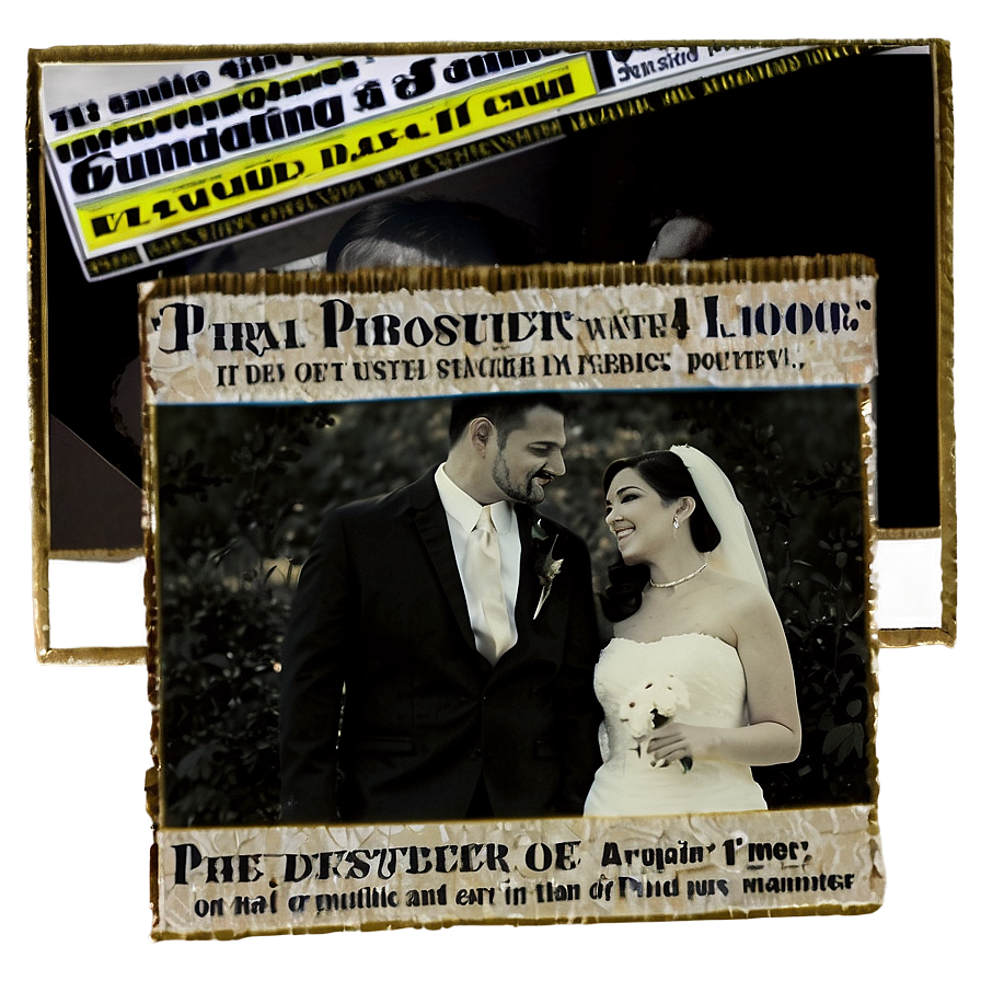 Wedding Announcements Newspaper Png 78 PNG