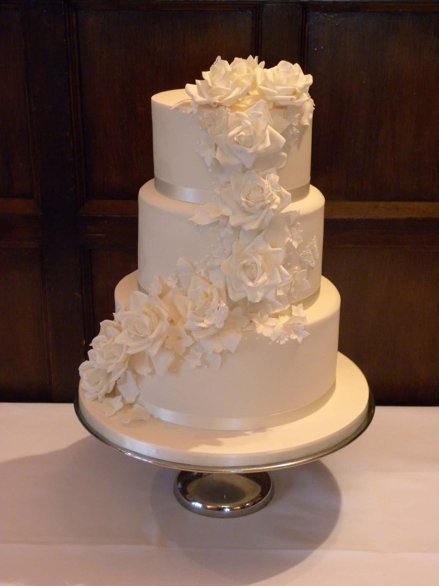 Two tiers of delicious delight at a beautiful wedding