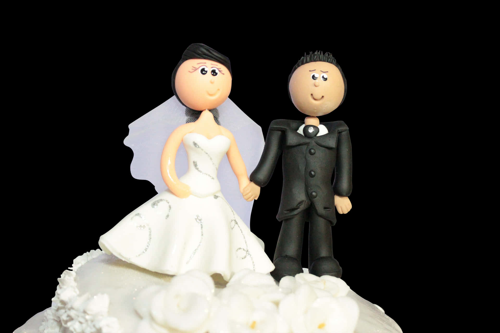 Wedding Cake Topper Figurines PNG
