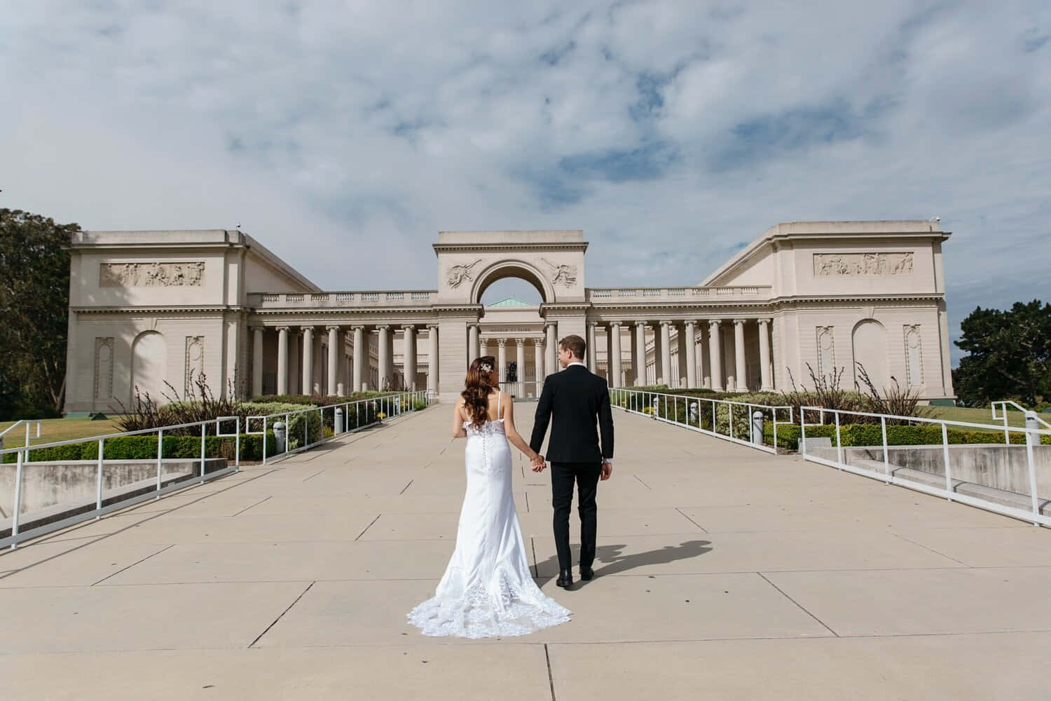 Pasangan Pengantin Di Legion Of Honor Wallpaper