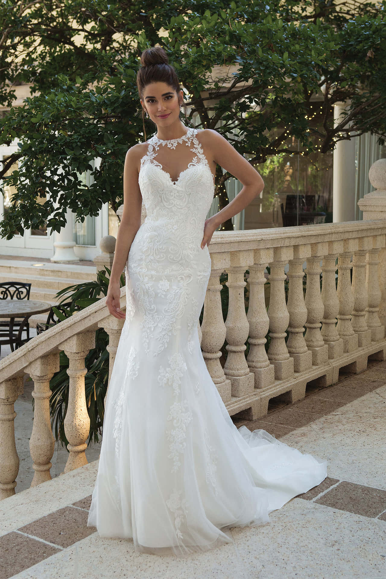 Elegant and Timeless A-Line Wedding Gown