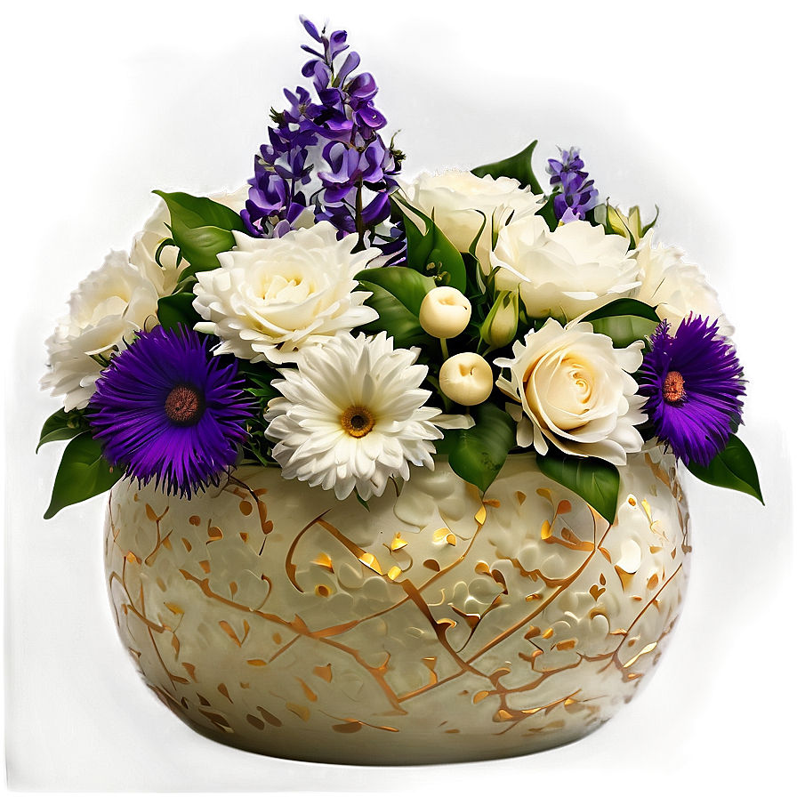 Wedding Flower Vase Png 06122024 PNG