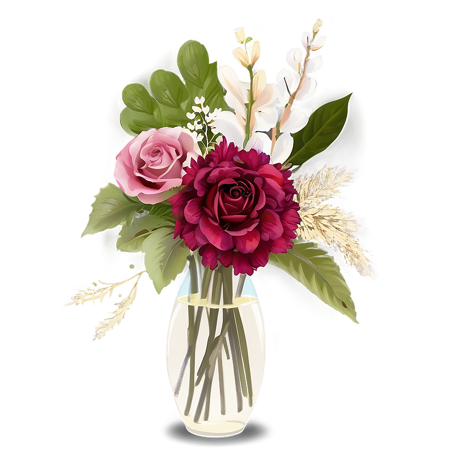 Wedding Flower Vase Png 2 PNG