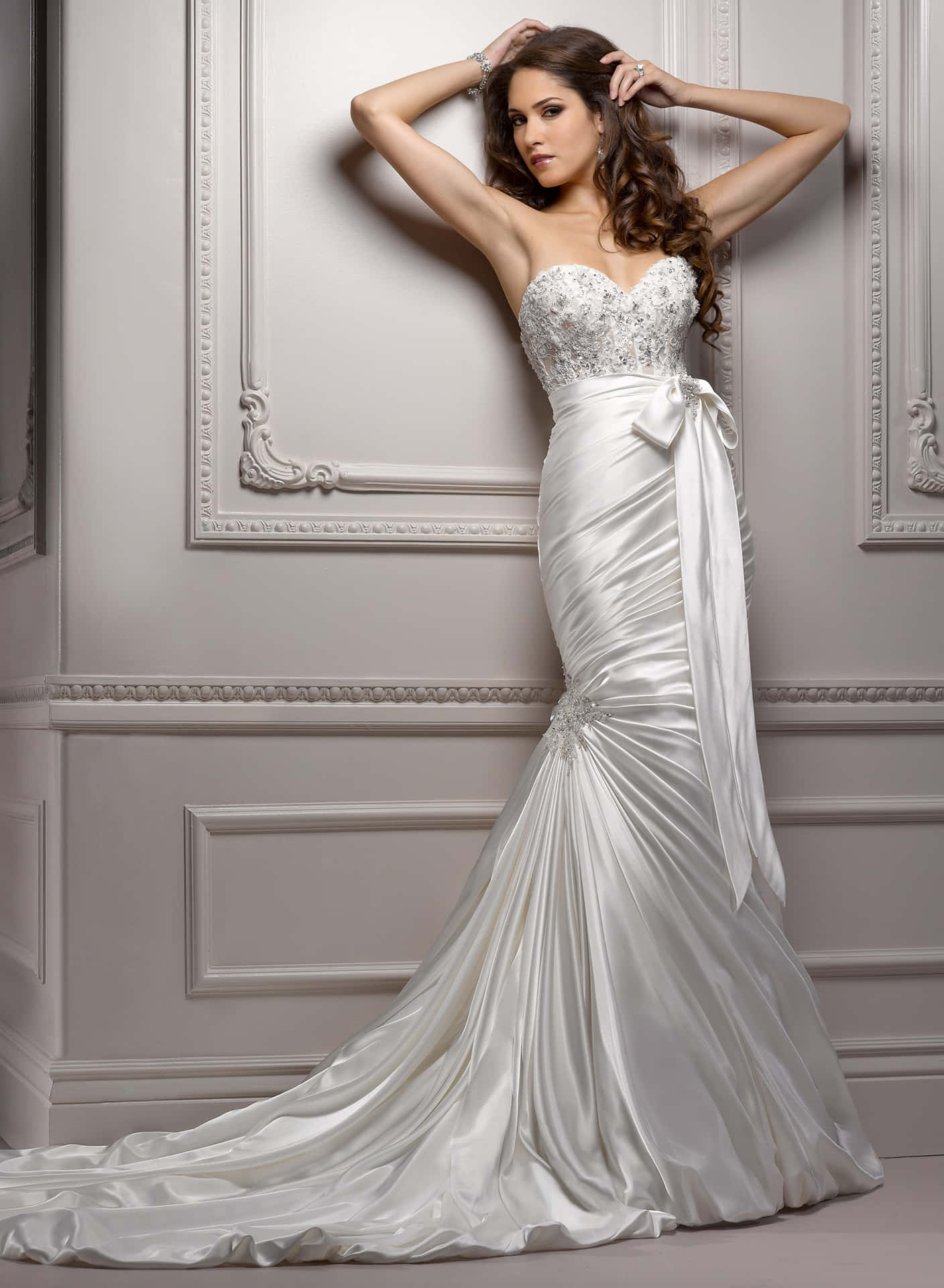 All eyes will be on the bride with this breathtaking wedding gown.