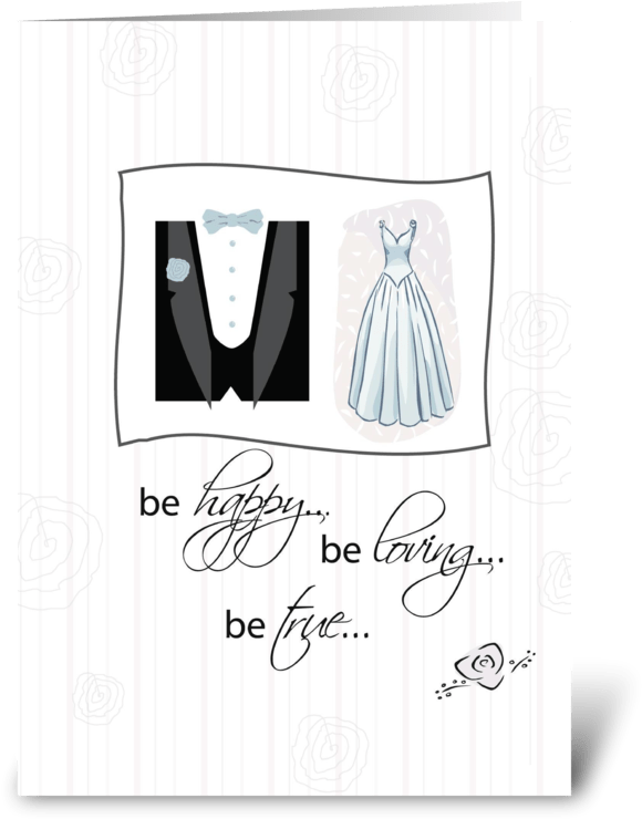 Wedding Greeting Card Design PNG