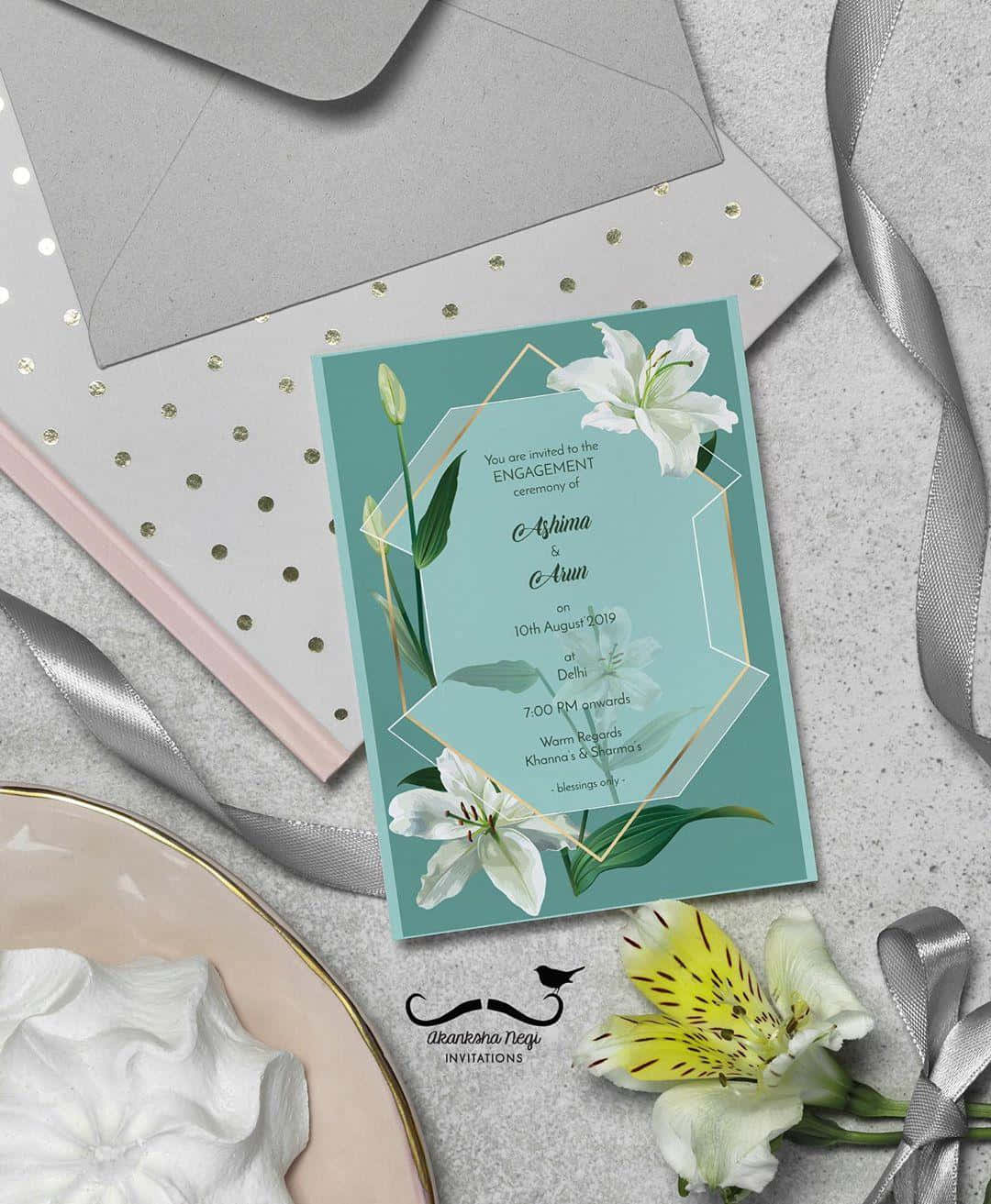 Elegant Wedding Invitation Background