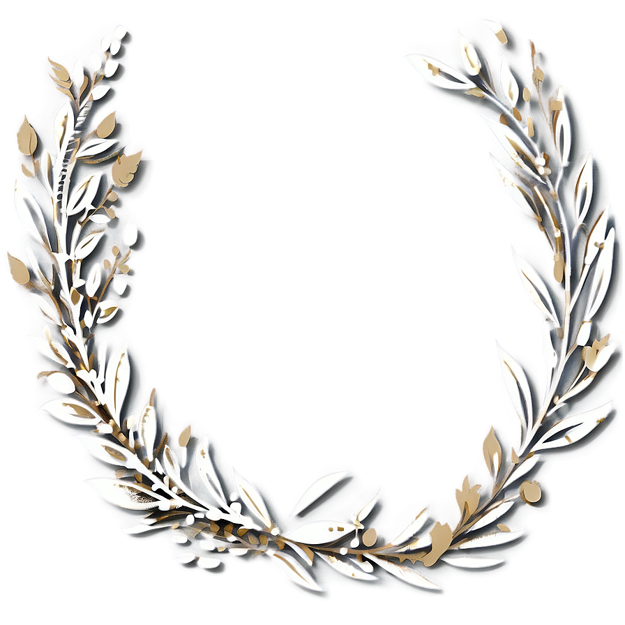 Wedding Laurel Border Png Ava PNG