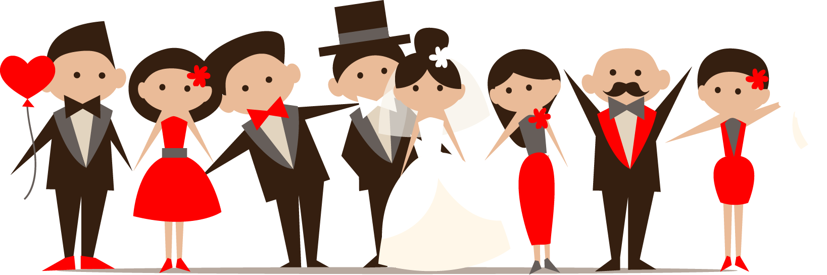 Wedding Party Cartoon PNG