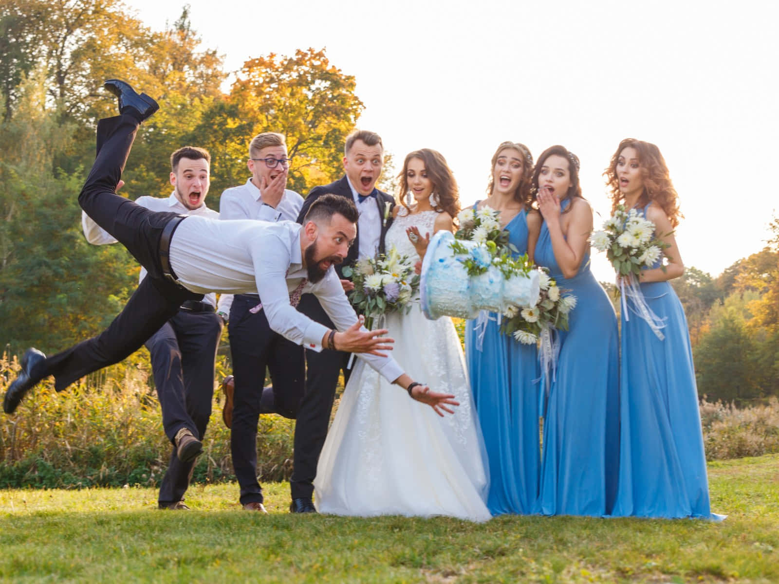 Funny Wedding Party Picture