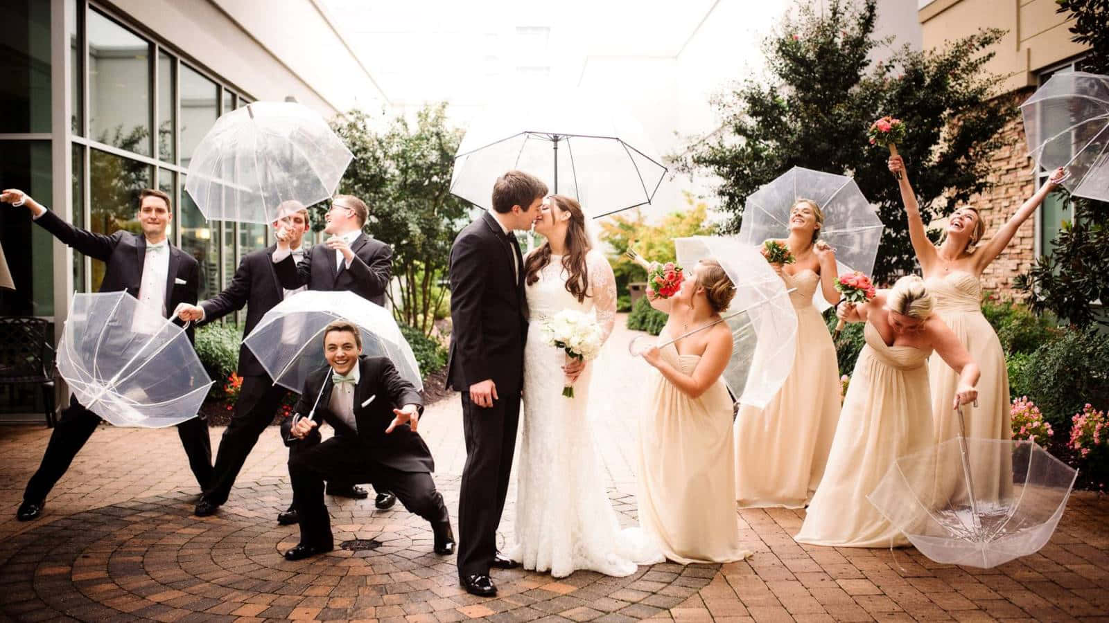 Wedding Party Rainy Picture
