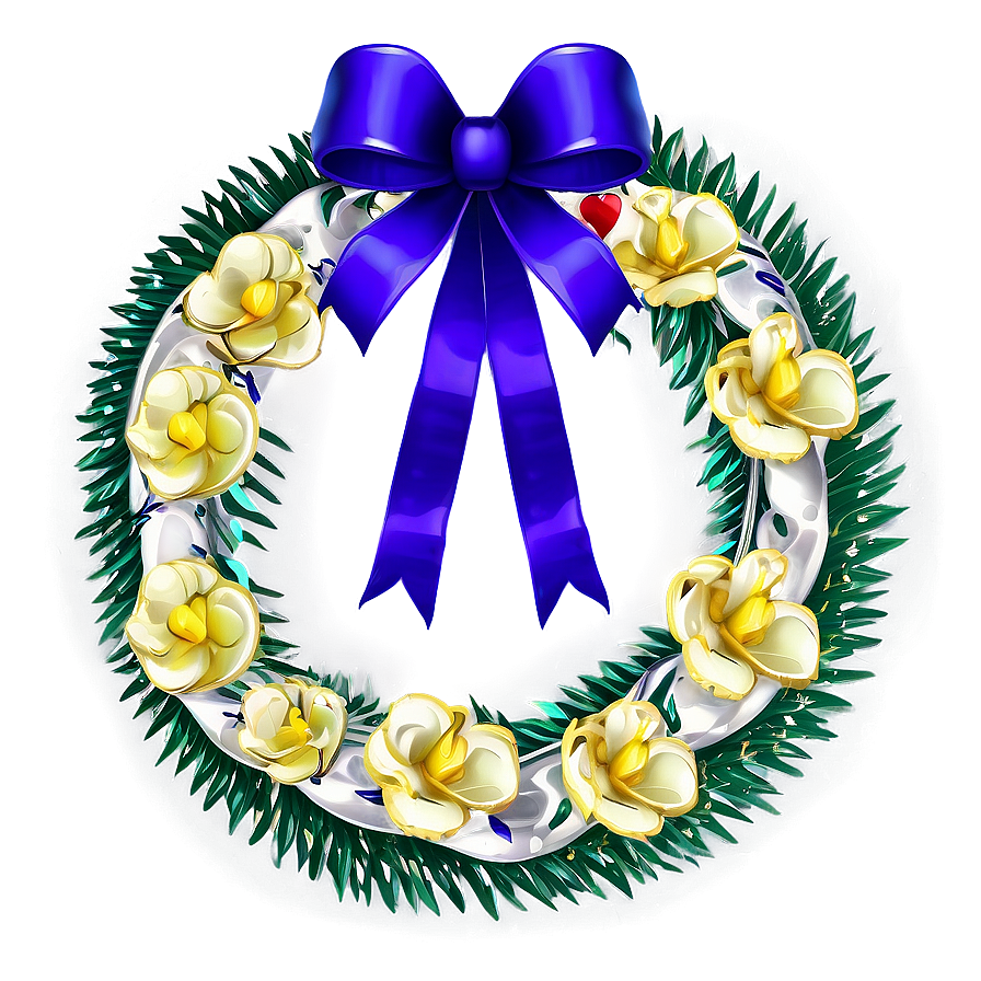 Wedding Ribbon Wreath Png 98 PNG