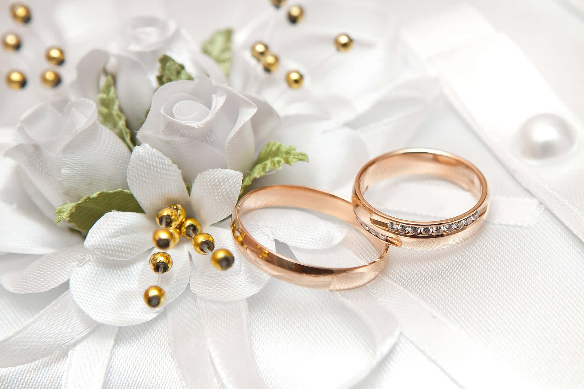 Rose Gold Wedding Rings Picture